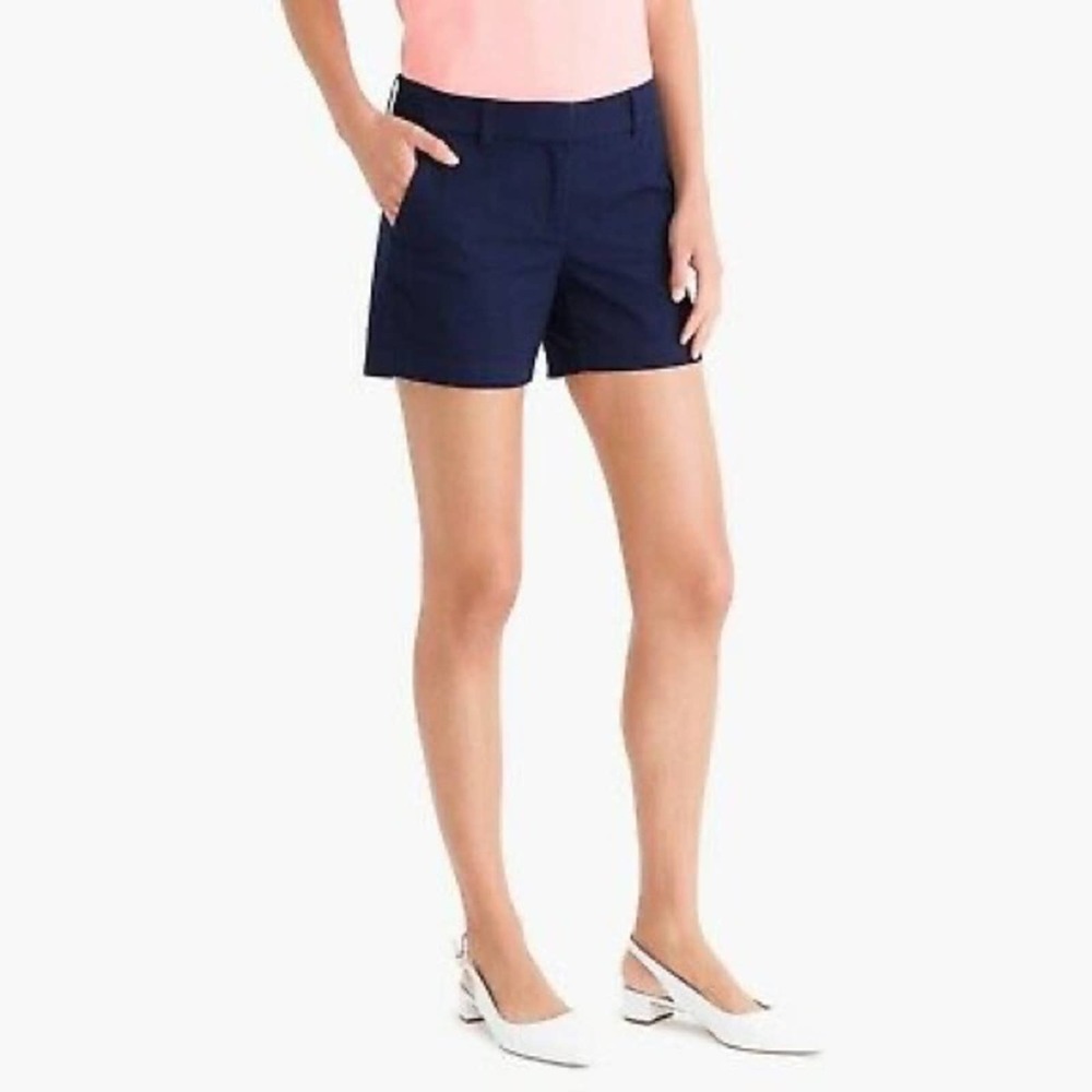 J. Crew City Fit Women’s Navy Blue Chino Shorts Women's Size 4